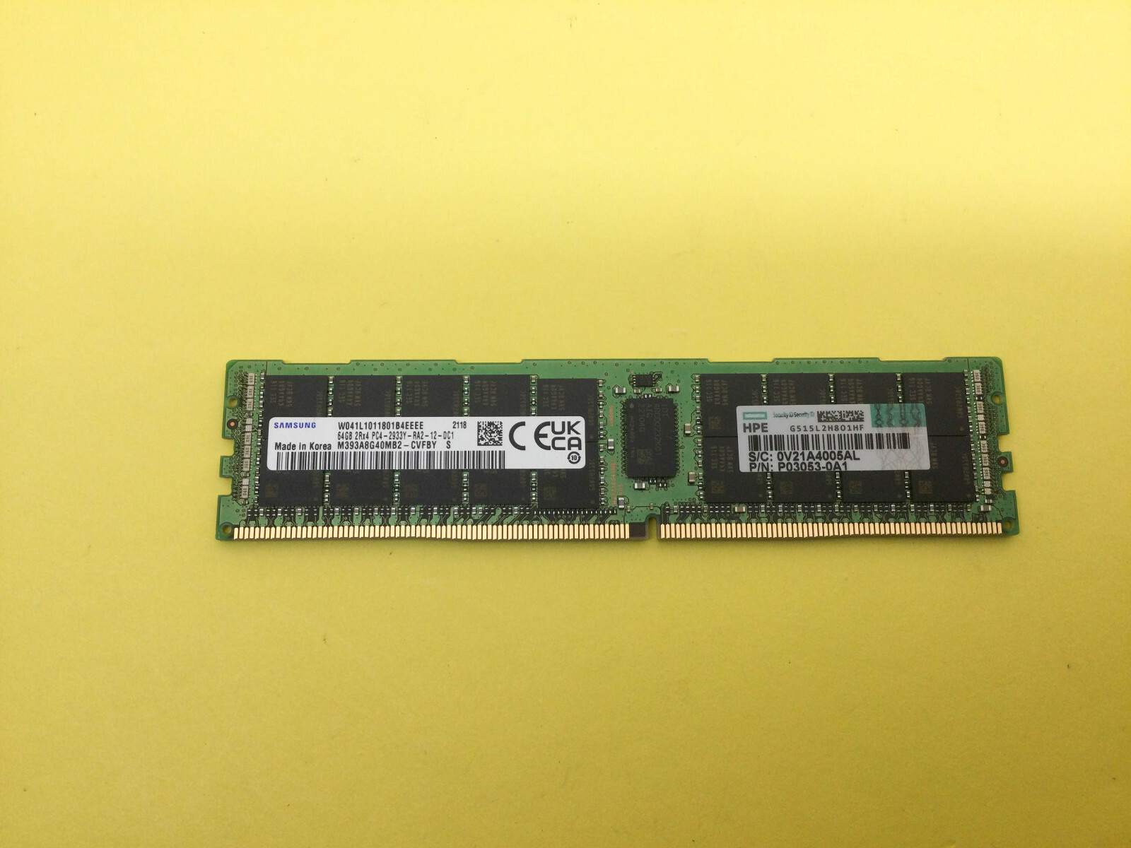 P03053-0A1 HPE 64GB (1X64GB) 2RX4 DDR4-2933Y DDR4 SERVER MEMORY P06192-001