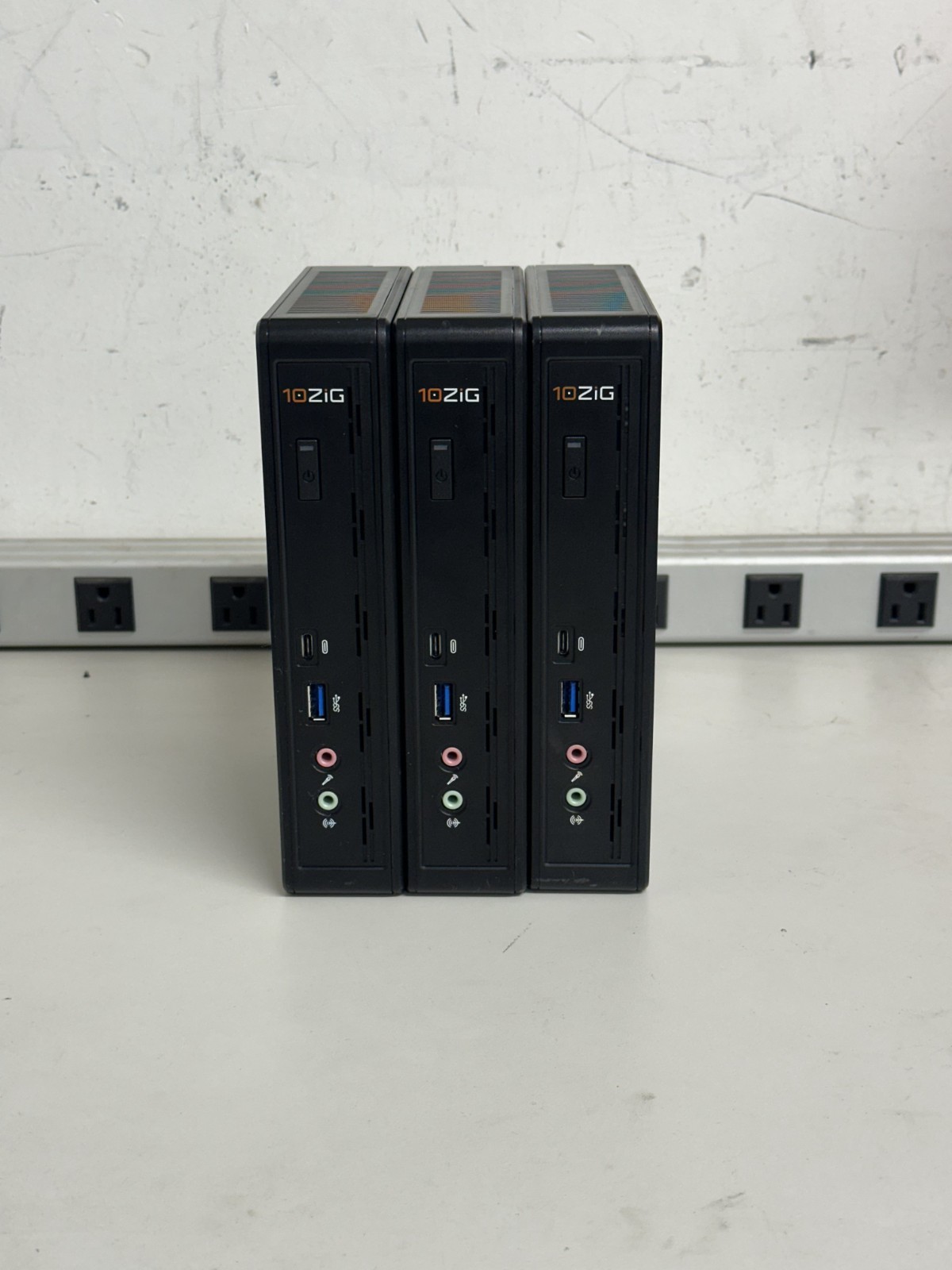 Lot of 3 10ZiG 6000q Thin Clients Intel Celeron 4GB RAM 8GB eMMC No WiFi