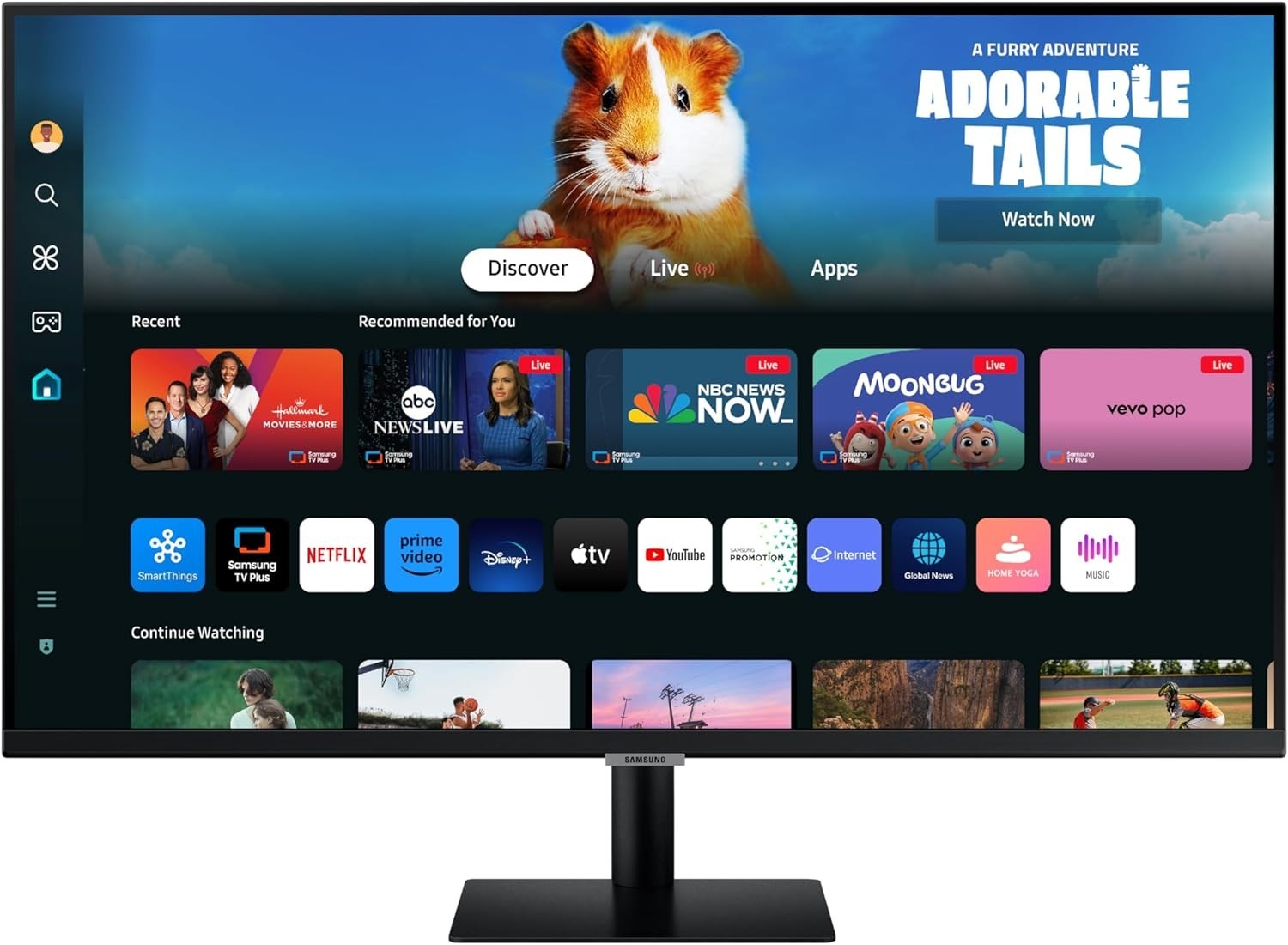 Samsung M50D 32" FHD Smart Monitor - HDR10, WiFi 5, Speakers (LS32DM501ENXZA)