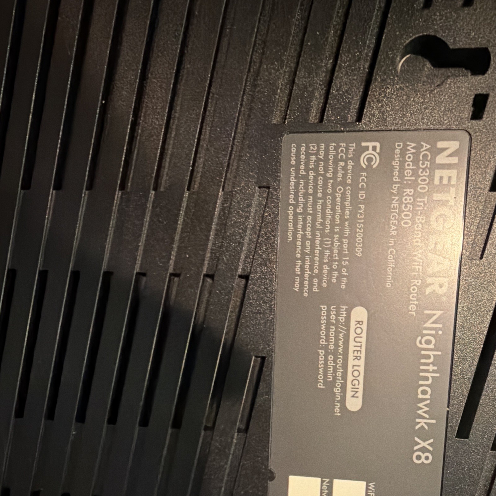 NETGEAR Nighthawk X8 R8500 AC5300 Tri-Band Wireless WiFi Router Black