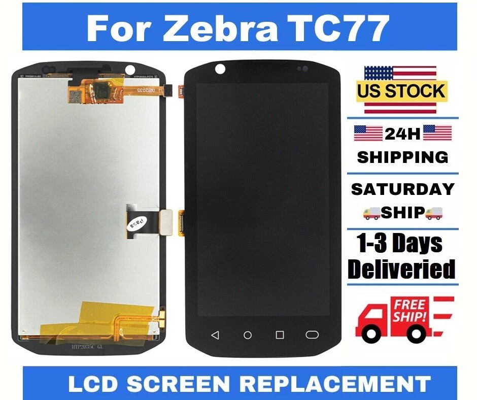 TC77 LCD with Touch Screen Digitizer for ZEBRA TC77 Scanner Android NEW US STOCK