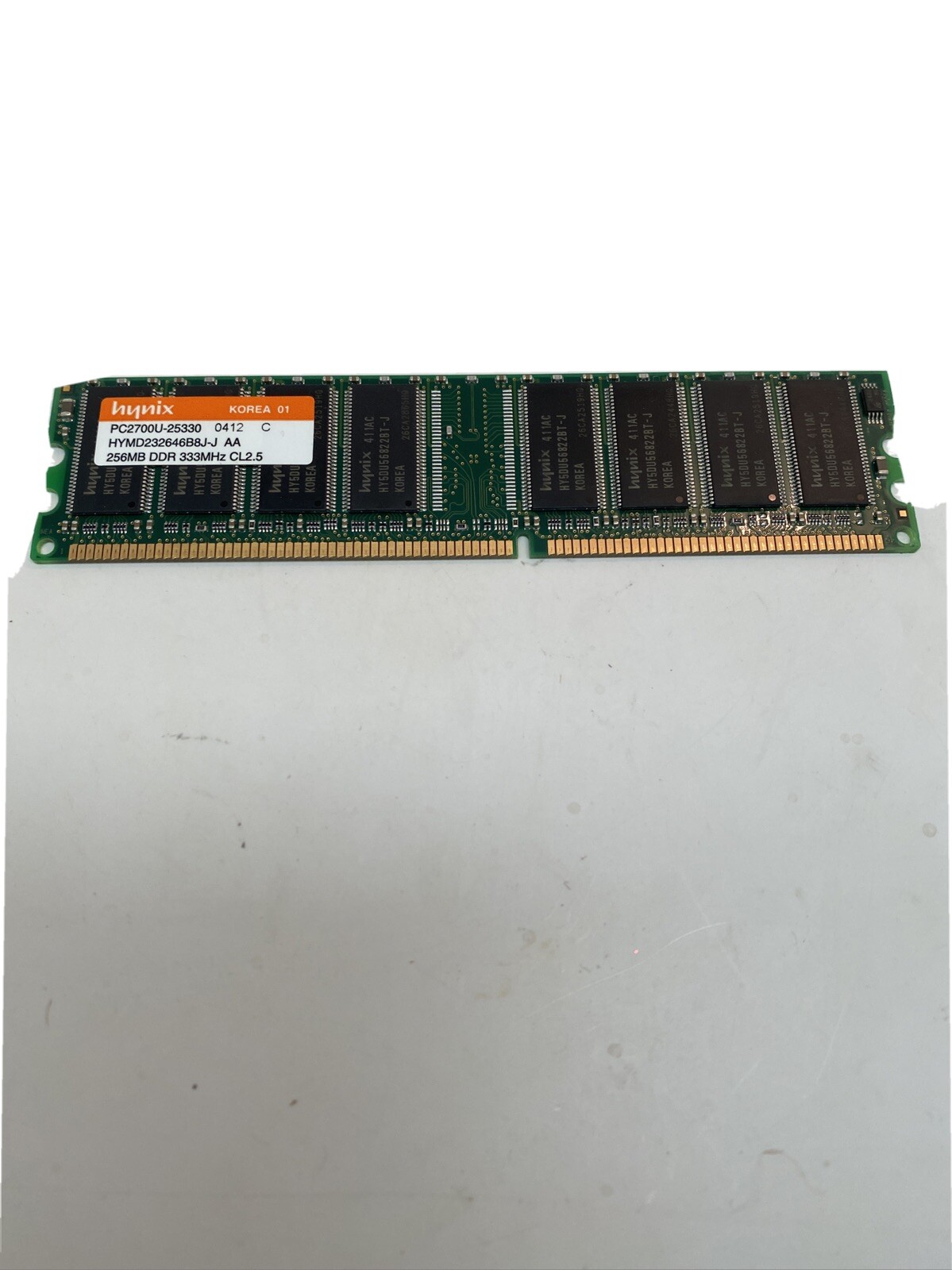 Hynix HYMD232646D8J-J PC2700U-25330 256MB 1Rx8 PC2700 333MHz 