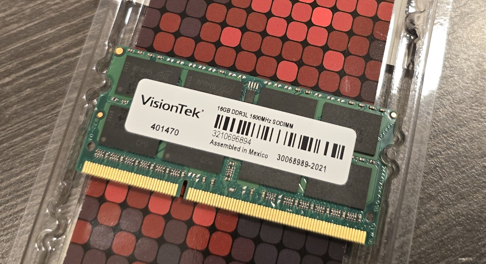 VisionTek 16GB DDR3L Low Voltage 1600 MHz (PC3-12800) CL11 SODIMM