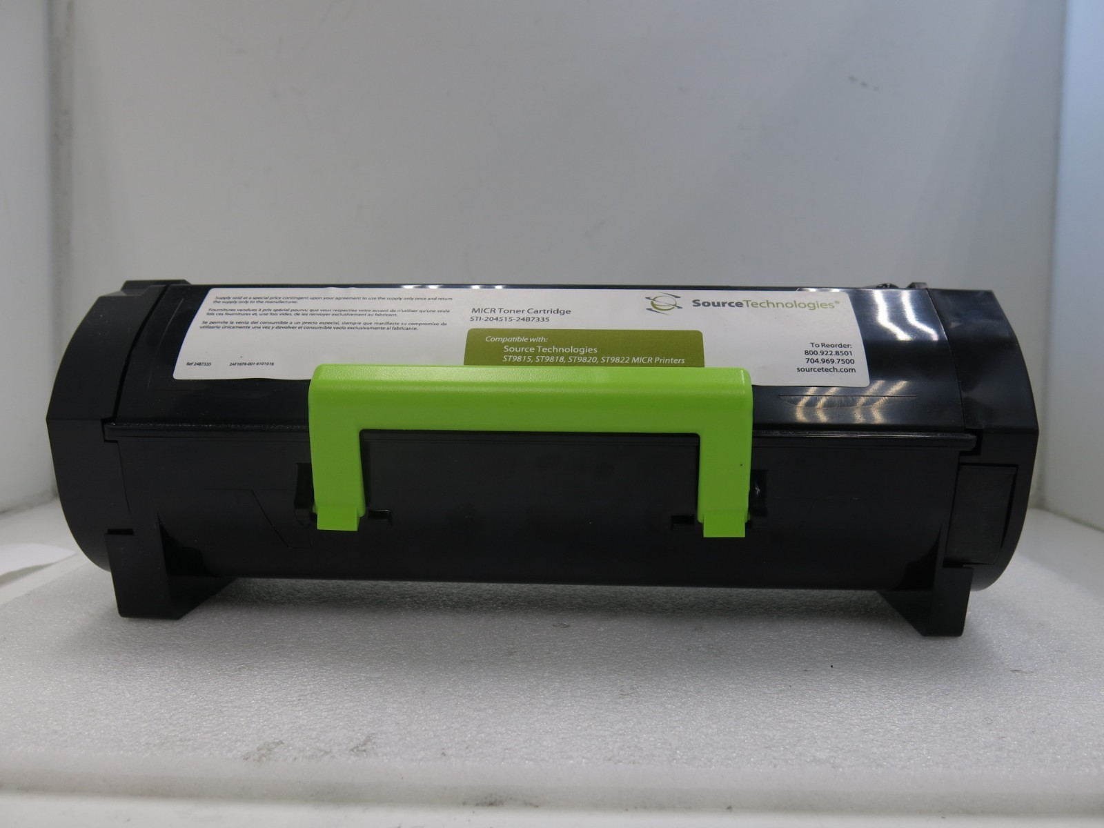 Genuine Source Technologies STI-204515-24B7335 MICR Toner ST9817 ST9820 ST9822