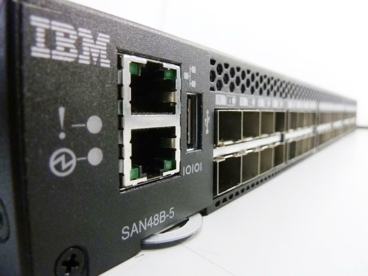 IBM 2498-F48 16GB 48-Port Fibre Channel Switch | SAN48B-5 | w/ PSU 23-0000092-02