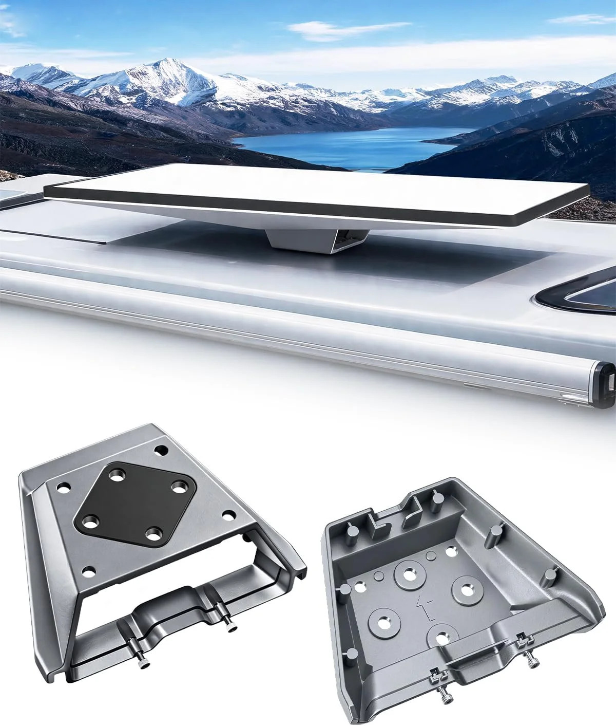 Starlink Gen 3 Mobility Mount, Heavy-Duty Aluminum RV Roof Mount, 8° Tilt Anti-T