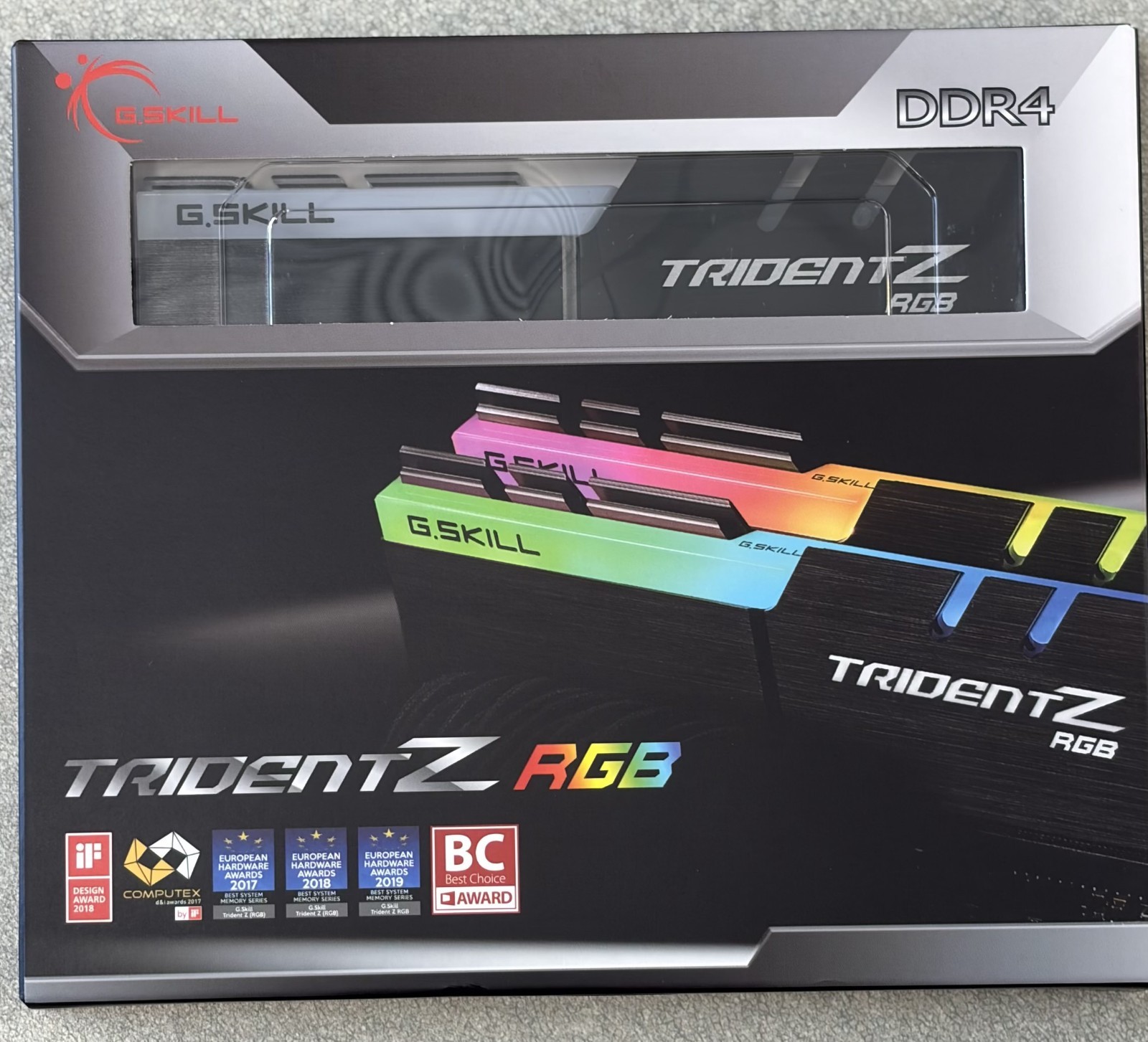 G.Skill Trident Z RGB 32GB(2x16GB) DDR4-3600 CL16 F4-3600C16D-32GTZRC NEW IN BOX