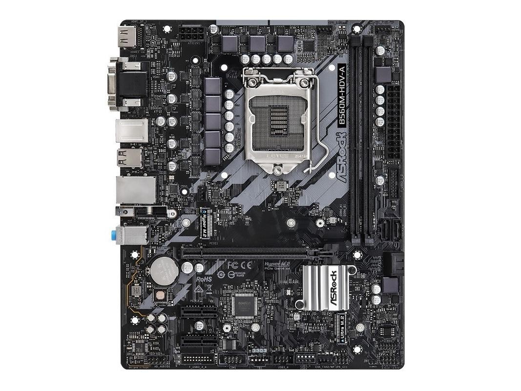 For ASRock B560M-HDV motherboard LGA1200 DDR4 HDMI+VGA+DVI Micro ATX Tested OK