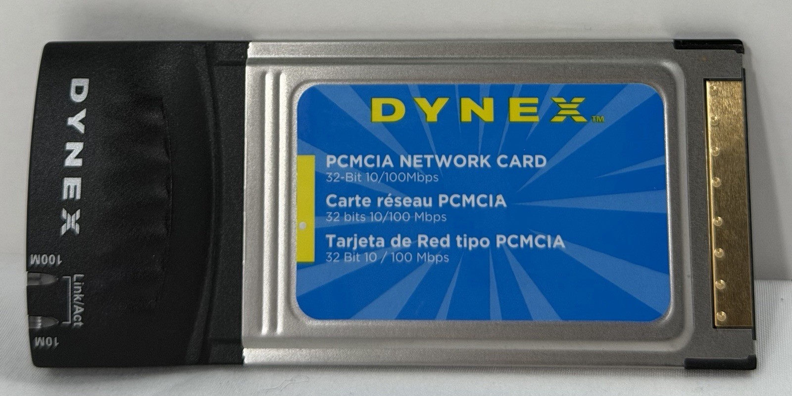Dynex DX-E201 10/100 MBPS Ethernet Card BUS Network Card PCMCIA for Laptop