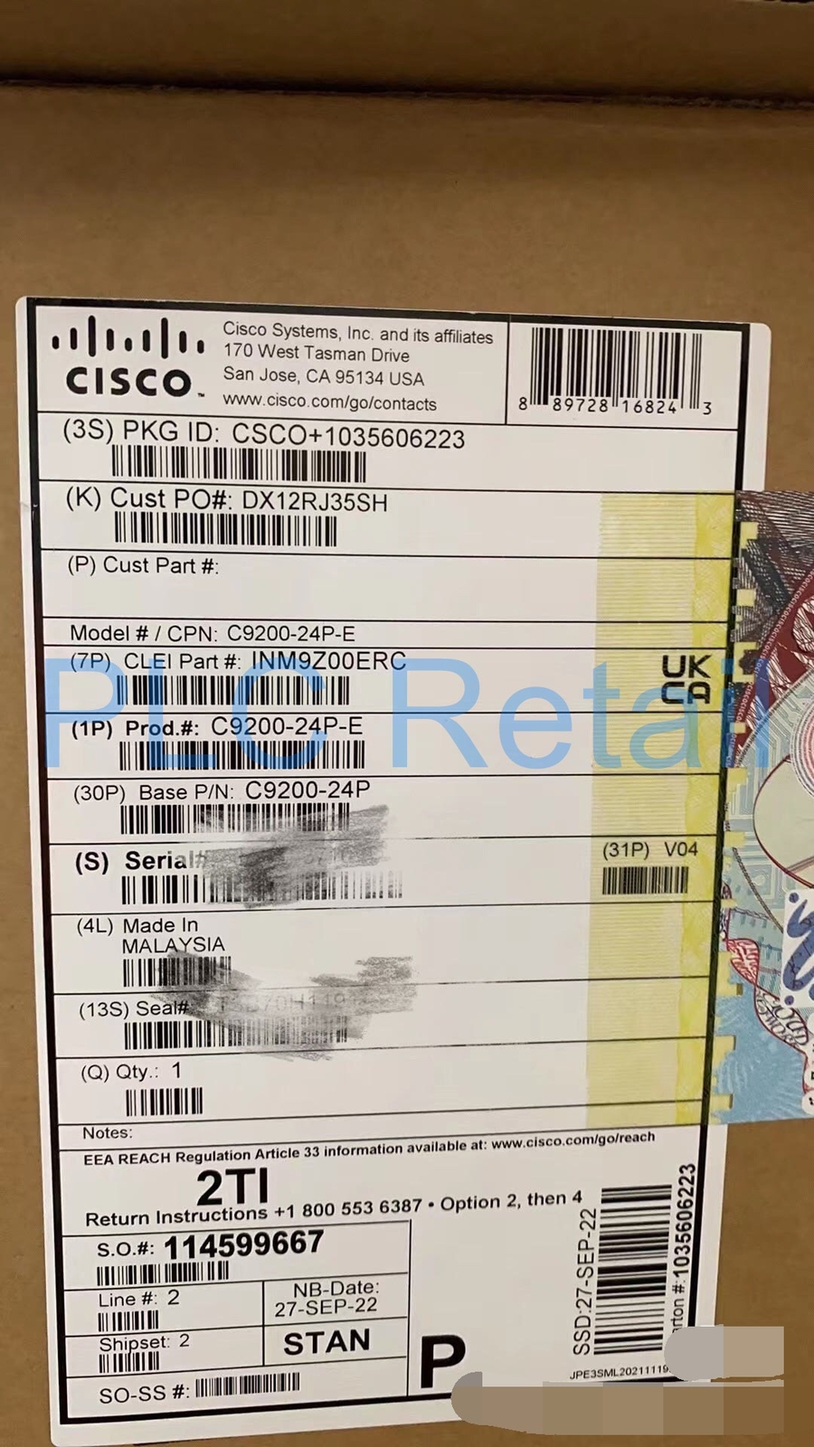 NEW CISCO C9200-24P-E 24 port POE switch Fast delivery