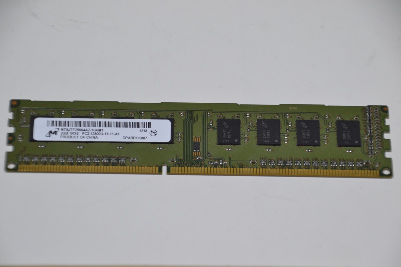 MICRON TECHNOLOGY INC MT8JTF25664AZ-1G6M1 / MT8JTF25664AZ1G6M1 (USED)