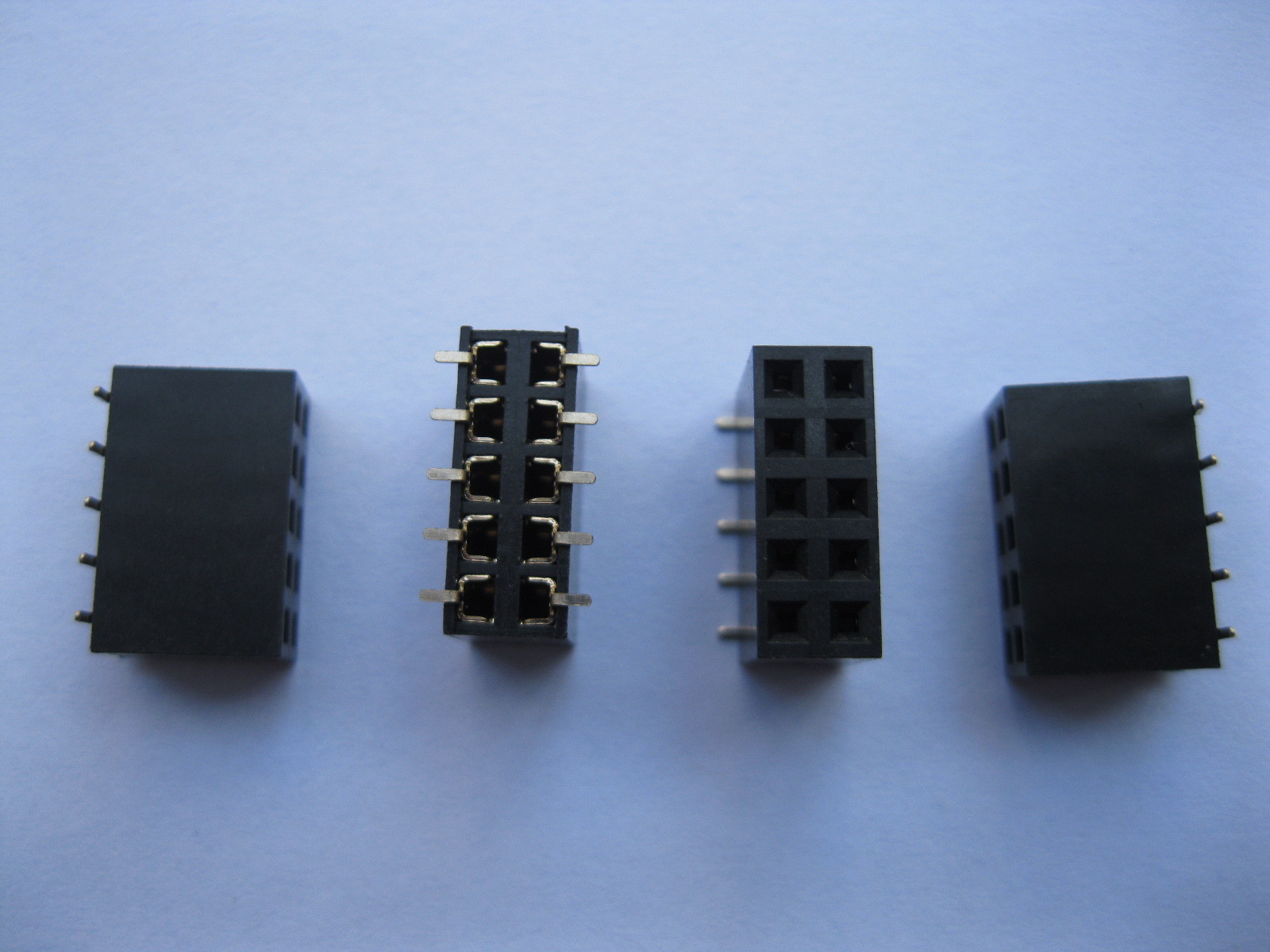 25 pcs Gold Plated SMD SMT 2.54mm Breakable Female Pin Header 10pin Dual Row New