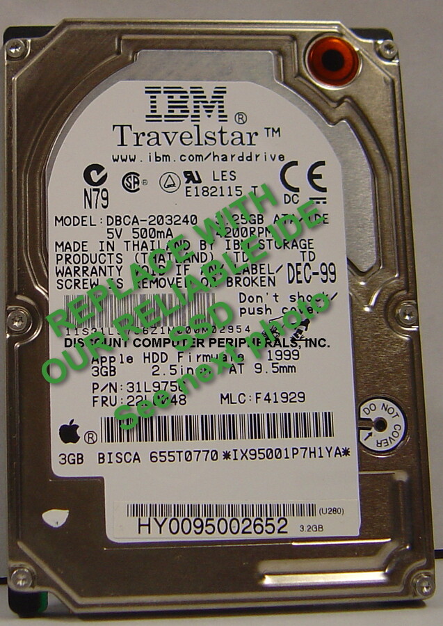 4GB IDE SSD Replace Worn Out DBCA-203240 Hard Drive with 2.5" 44 PIN CF SSD Card