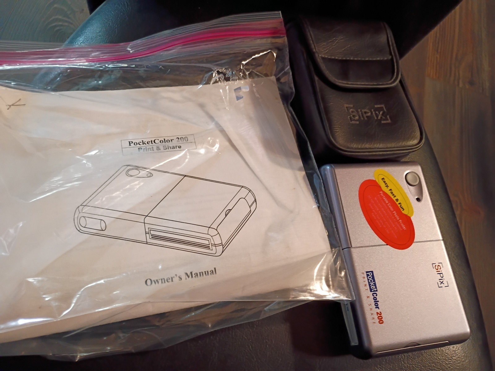 Pocket Color 200 Print and Share SiPix Untested Mobile Printer 