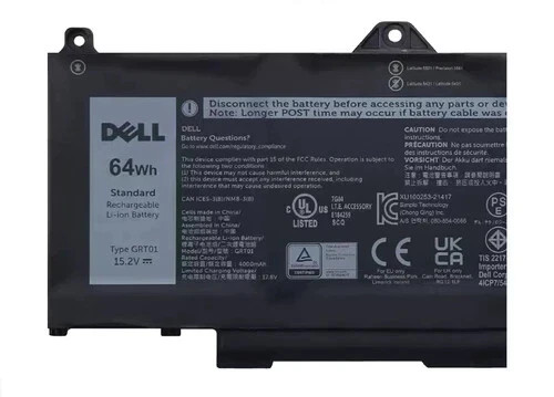 Genuine OEM 64Wh GRT01 Battery For Dell Latitude 5421 5431 5521 5531 R05P0 0P3TJ