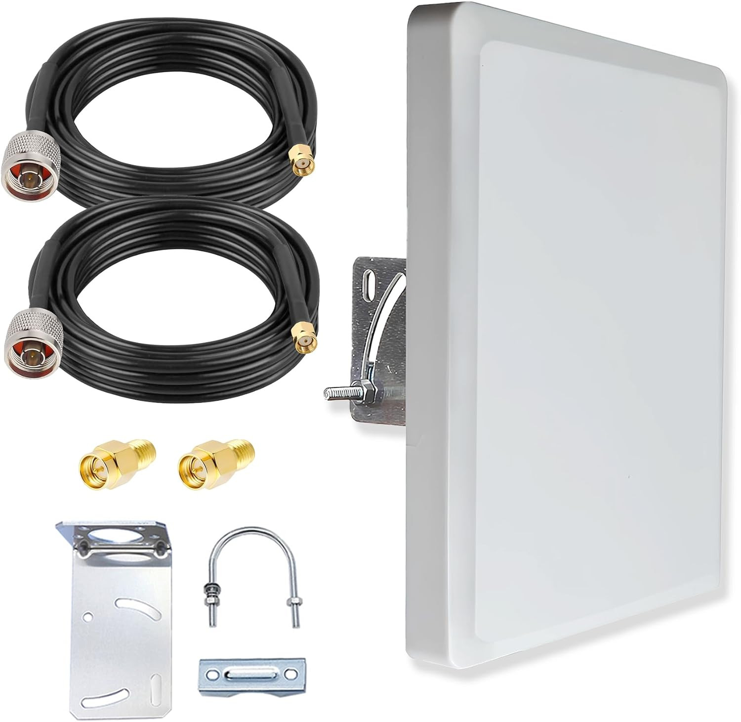 2.4G 5Ghz 5.8G 2X2 MIMO Panel Antenna Dual Band Outdoor Directional Antenna Pole