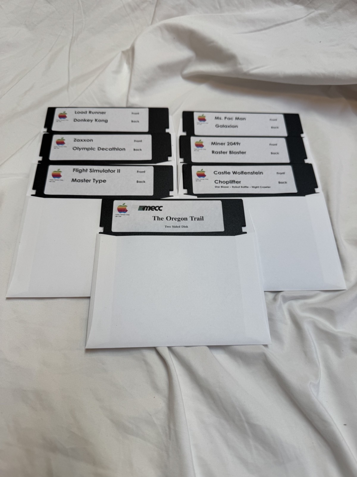 Apple II 16 Game Set for II+ IIe IIc IIgs for 48k NEW 5.25 Floppy Disks Tested