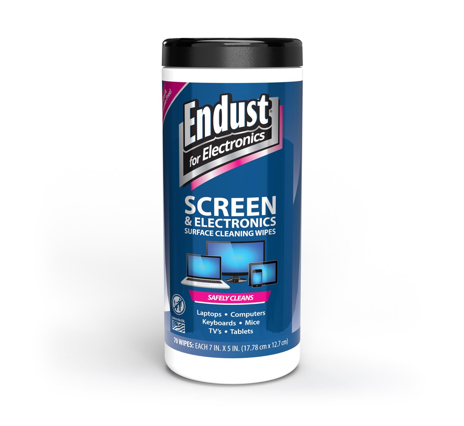Endust for Electronics; Screen & Surface 70 Count (Pack of 1), One Color