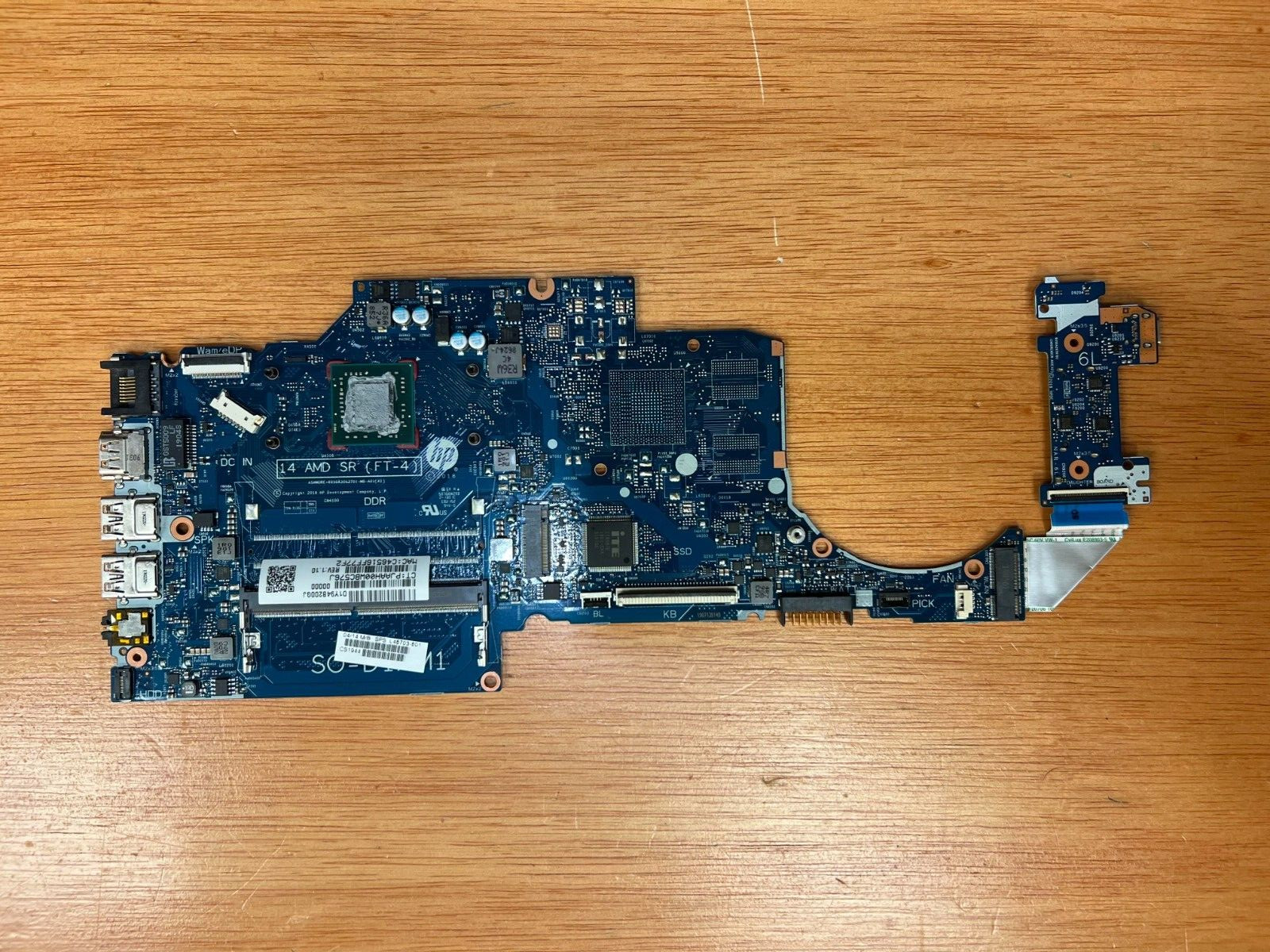 L46703-001 Hp AMD UMA A4-9125 Motherboard 14-DK0061NR 14-DK0045NR