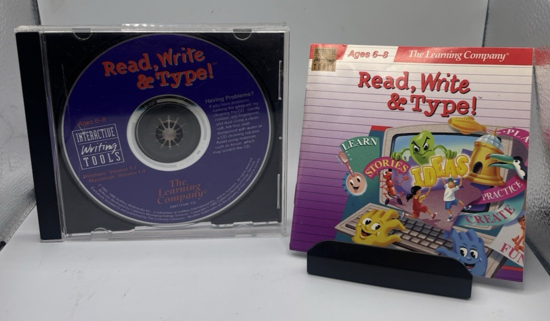 The Learning Company Read, Write & Type – Ages 6-8 (1997) PC/Mac CD-ROM