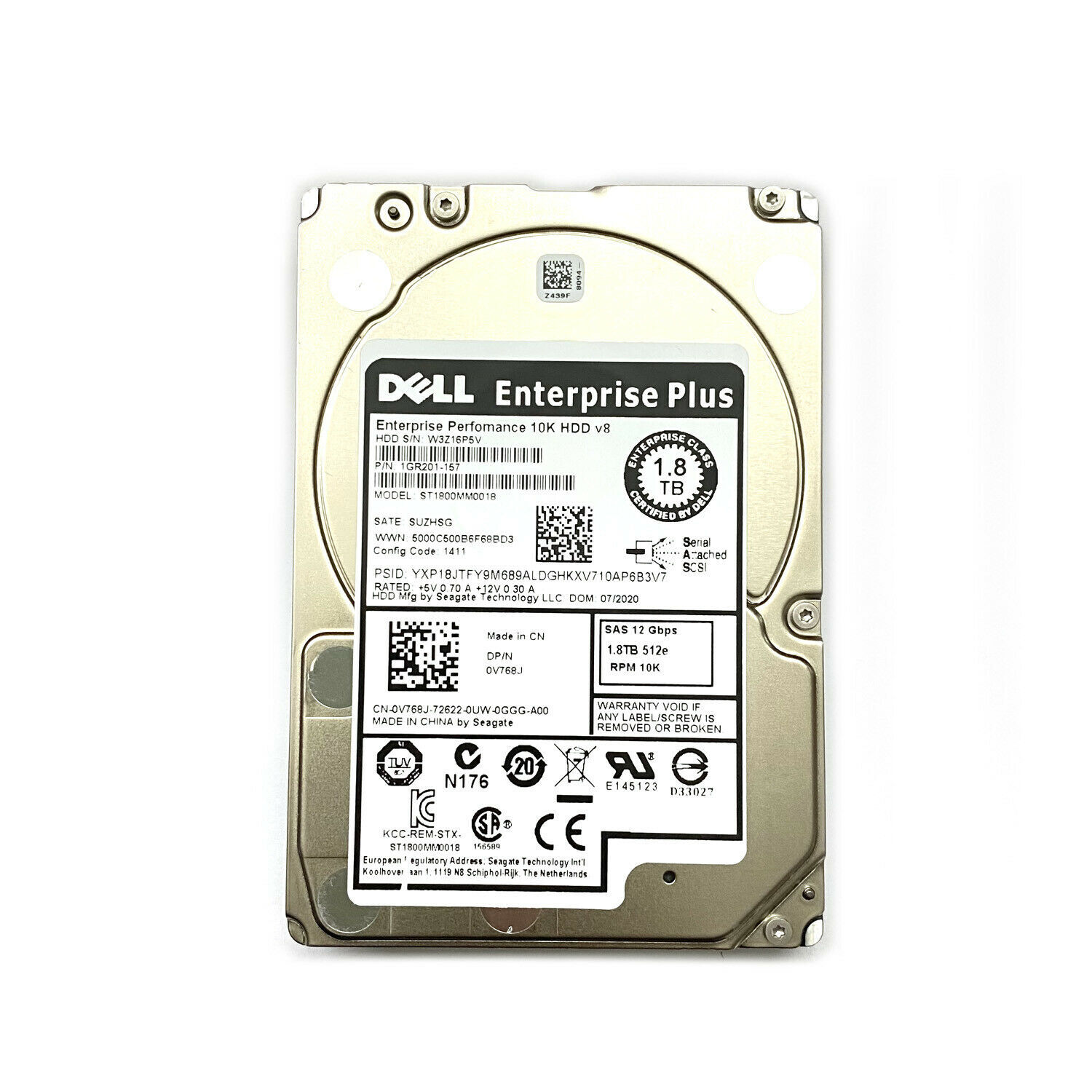 FOR Dell V768J 0V768J ST1800MM0018 1.8TB 10K 12Gb/s SFF 2.5" SAS Hard Drive HDD