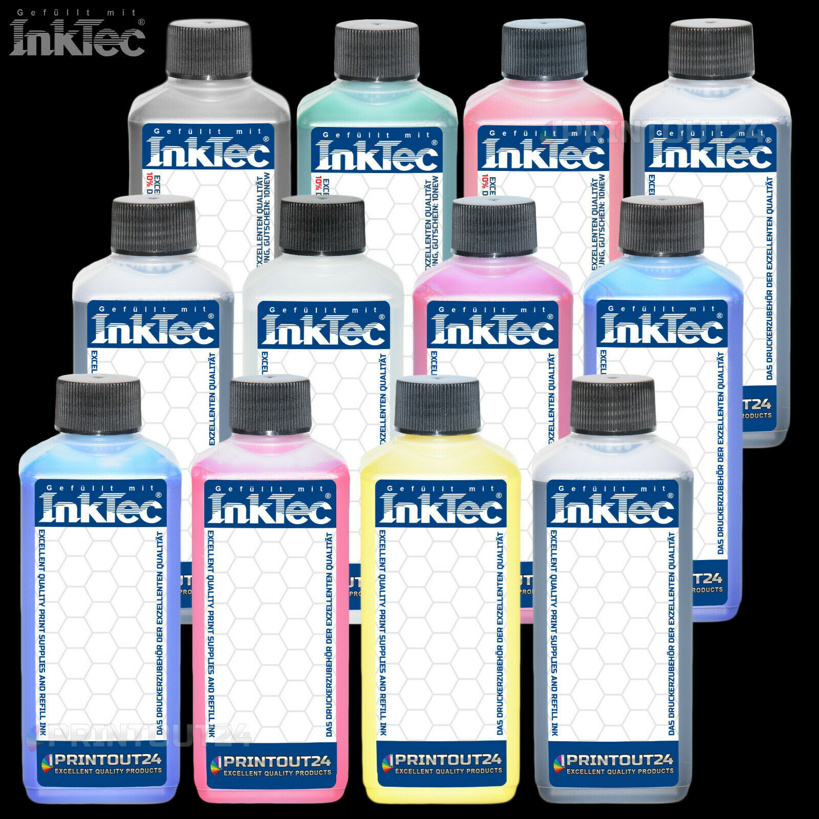 3L InkTec® Ink Quick Fill In CISS Refill Ink Set For PFI 302 702 PFI302 PFI702