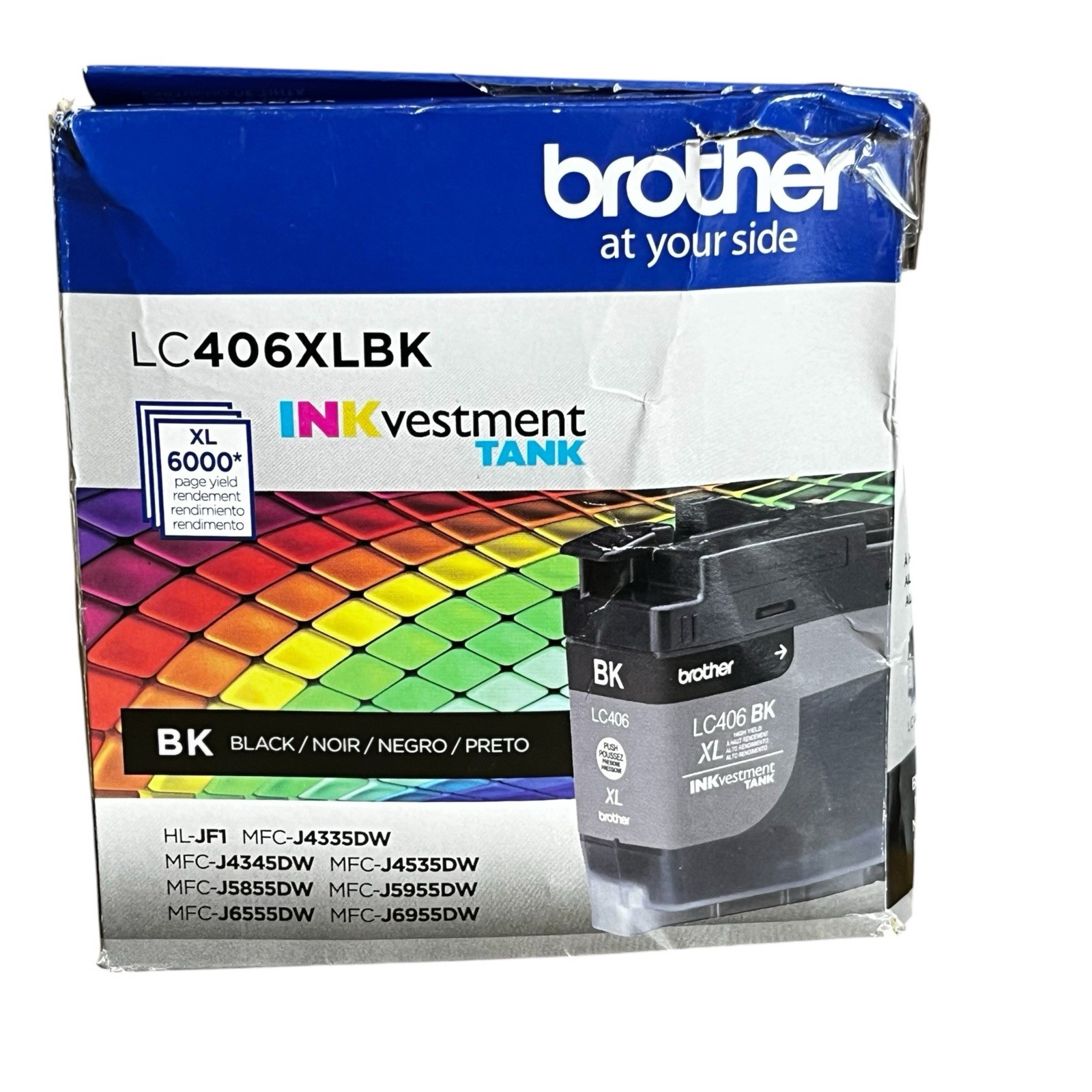 Brother LC406XLBK Black INKvestment Tank Ink Cartridge - Open Box / Sealed Ink