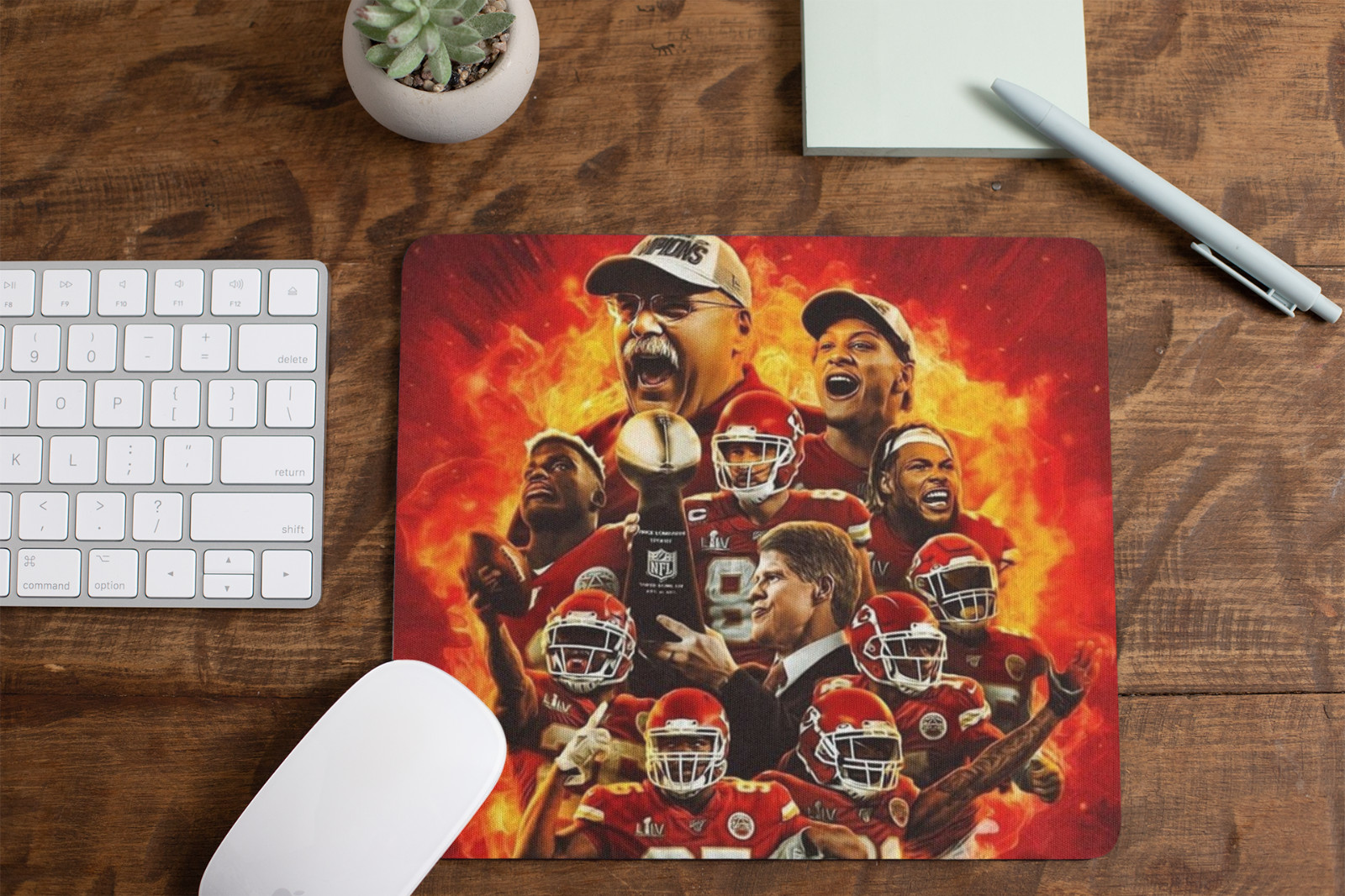 Kansas City Chiefs Gaming Mouse Pad Computer PC Optical MousePad - 9.5" x 7.9"