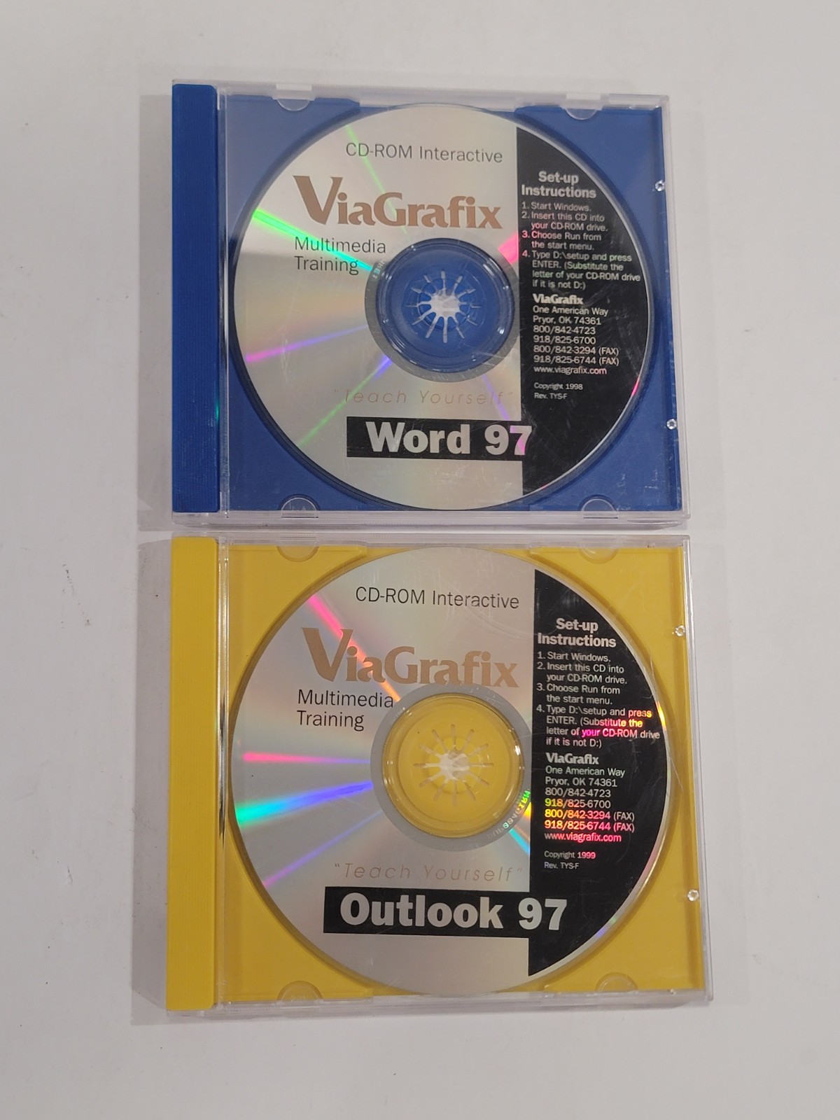 ViaGrafix Training: Teach Yourself Windows Outlook 97 & Word 97 PC CD-ROMs 