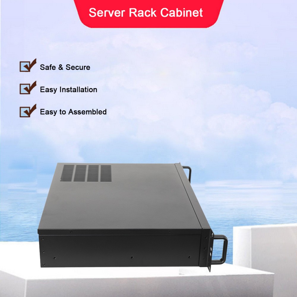 14” 2U Server Chassis Rackmount Case, 3 3.5' HDD Bays | Mini ITX Micro ATX