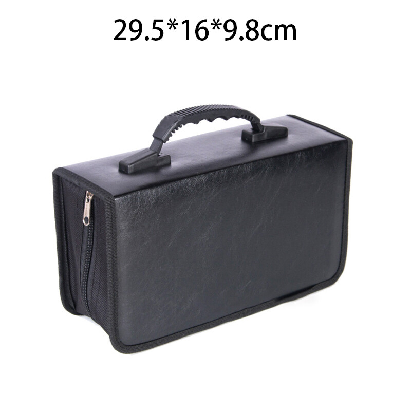 128/400/520 CD DVD Carry Case Disc Storage Holder Handle Portable Fold Disc Bag