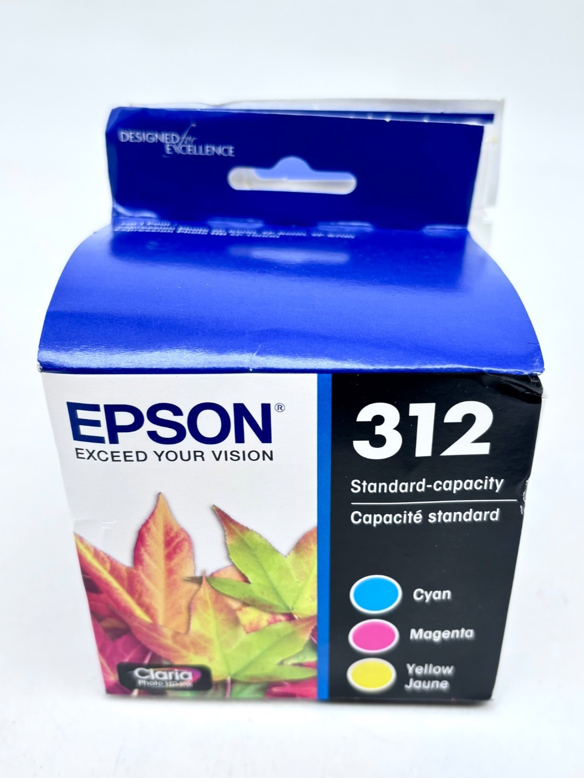 Epson Claria Photo HD T312 Original Ink Cartridge 3-Pack Cyan, Magenta, Yellow