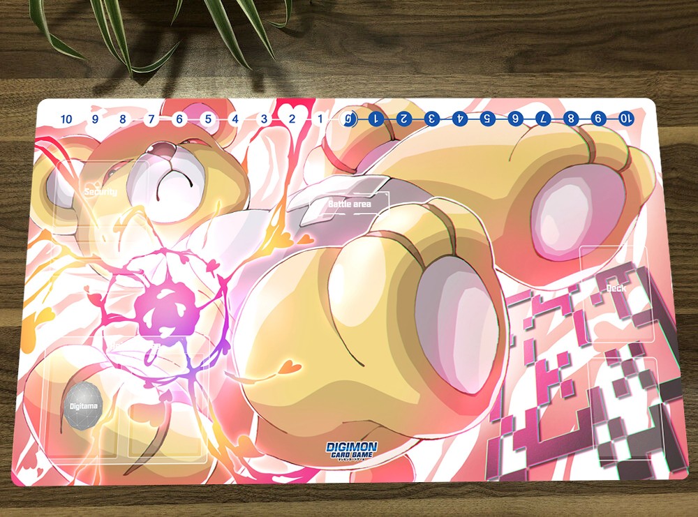 Digimon Table Playmat Monzaemon TCG CCG Play Pad Trading Card Game Mat Mousepad