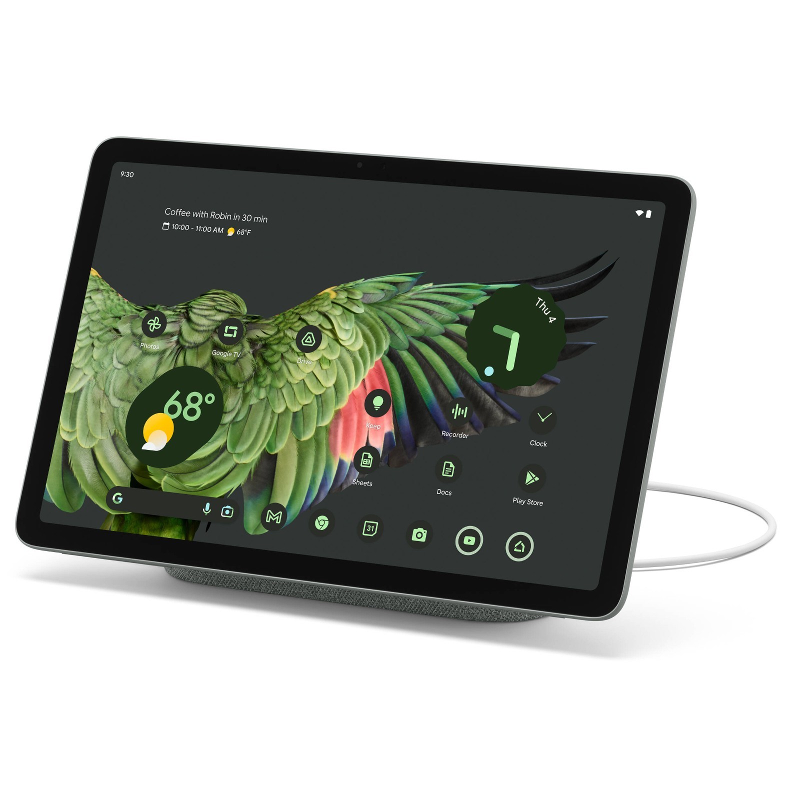 Brand New Open Box Google Pixel Tablet, Hazel 128GB With Speaker Dock