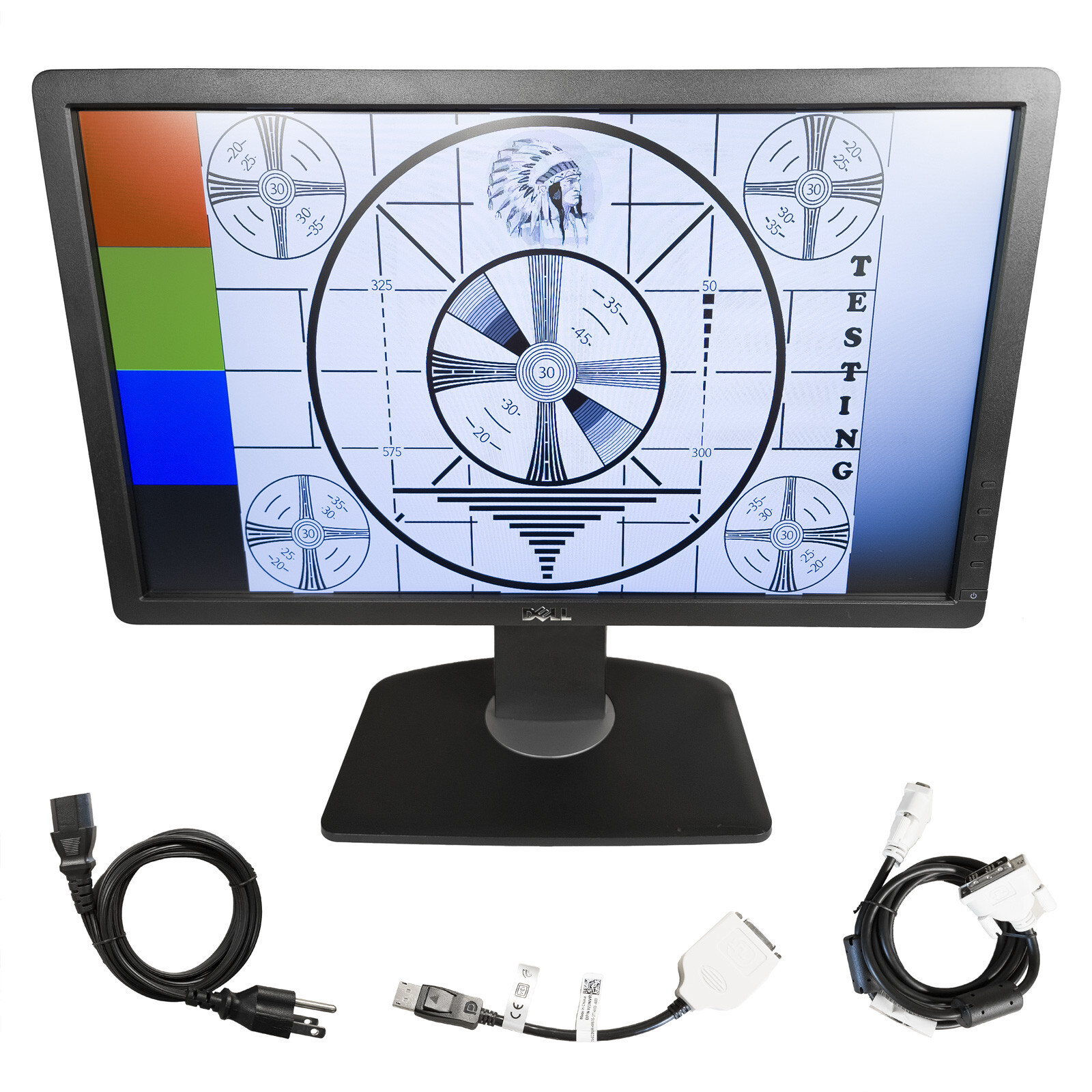 Dell P2012Ht LCD Monitor 20" 1600x900 16:9 60Hz Tested Power DVI & DP Adapter