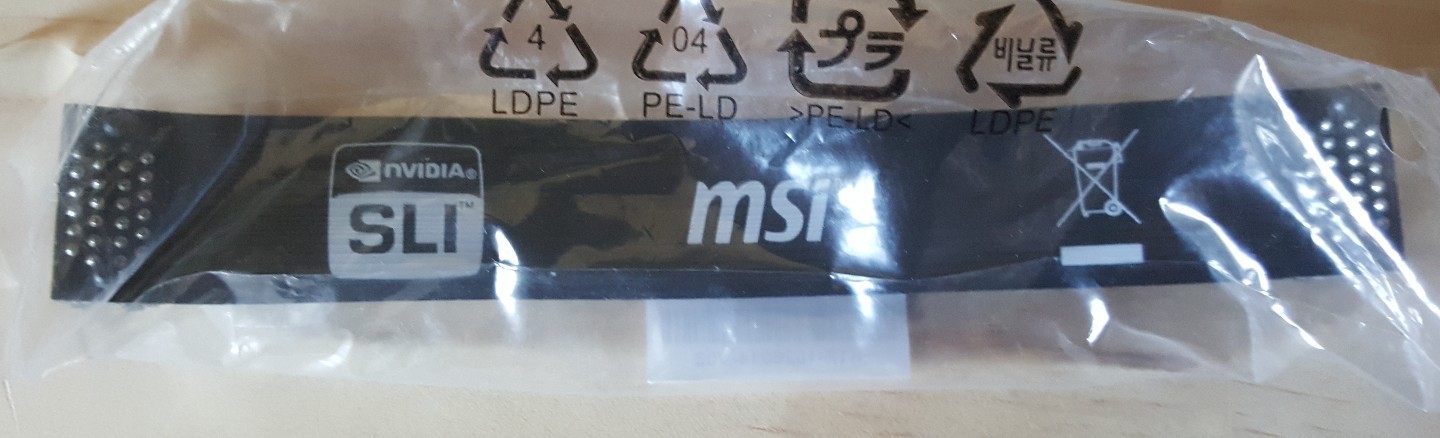 New Genuine MSI K1F-1026014-V03 NVIDIA SLI Bridge Connector Cable Adapter 5.5"