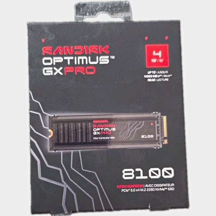 SanDisk Optimus GX PRO 4TB NVMe SSD - High-Speed PCle M.2 Solid State Drive