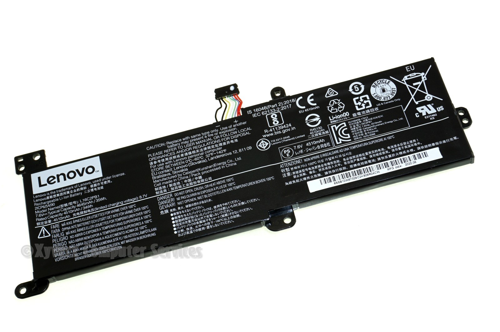 SB10W67328 L16C2PB1 GENUINE LENOVO BATTERY 7.6V 35Wh 3 15IIL05 81WE (A)(DE14)