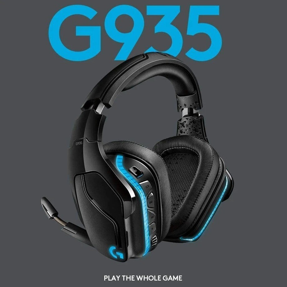 Logitech G935 2.4GHz Wireless 7.1 Surround Sound Gaming Headset Black - Great