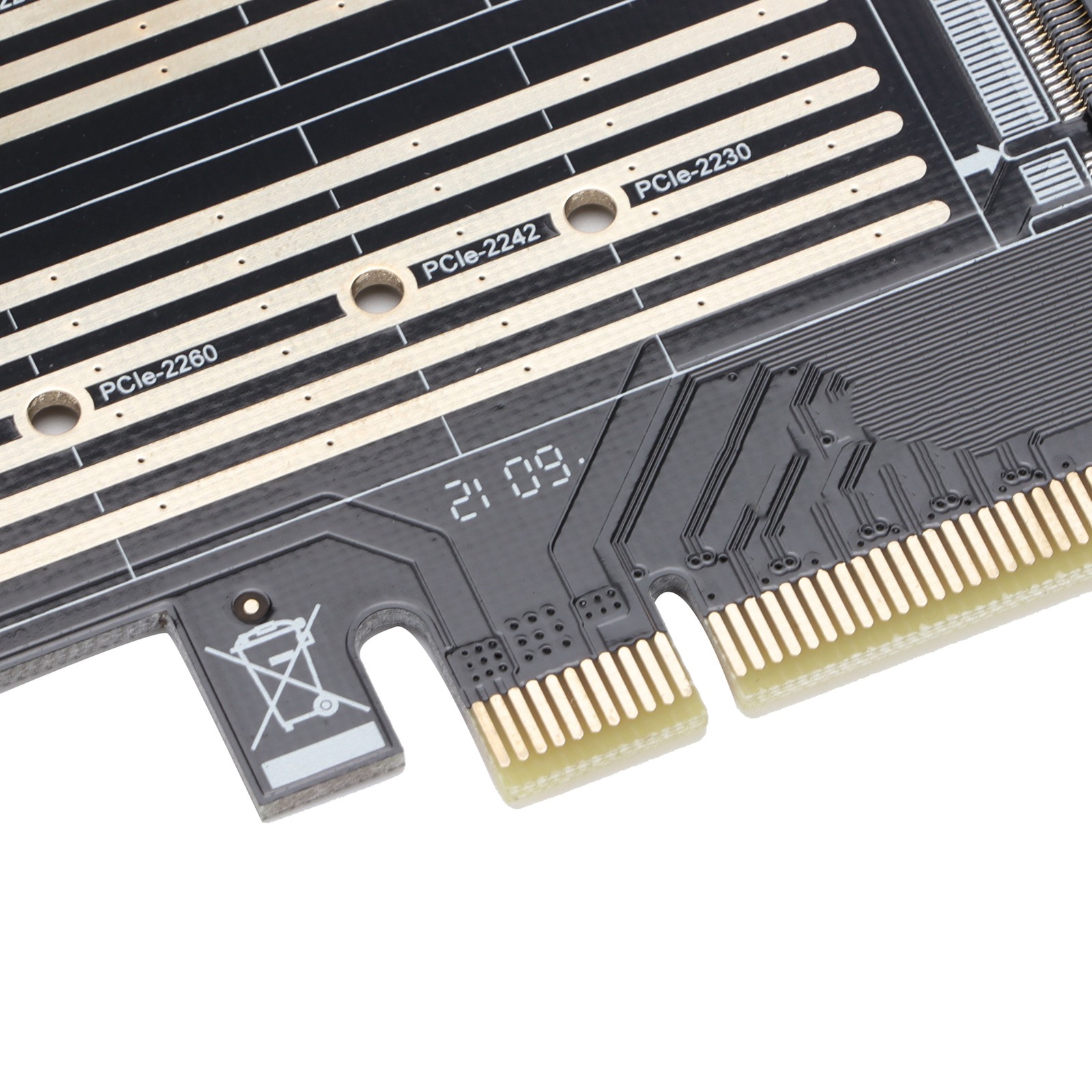 Adapter Card M.2 NVMe To PCIE X4/X8/X16 NGFF MSATA Expansion Heat Sink YILL