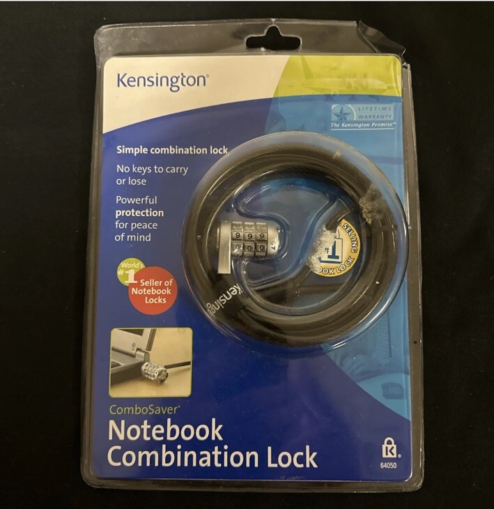 NEW IN SEALED PLASTIC KENSINGTON COMBO NOTEBOOK  COMBINATION  LOCK