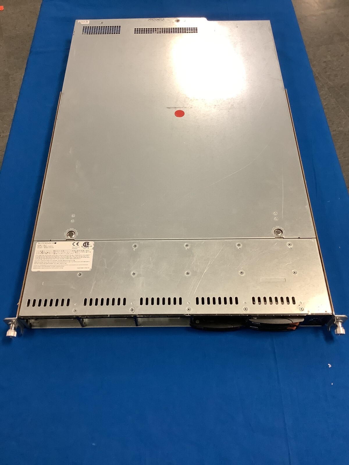 Supermicro SYS-1028U-TNRTP+ 750Wx2 PSU  Fans and cables heatsink