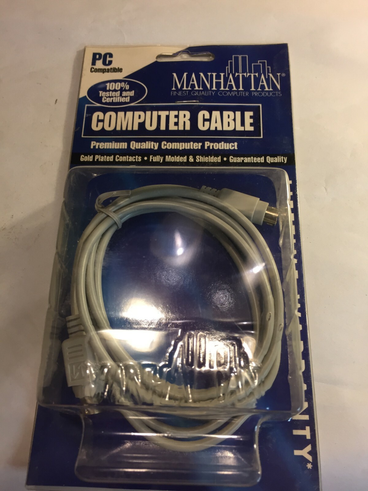 Manhattan Computer Products  PS/2 Keyboard Cable Mini- DIN6 M /M 6ft