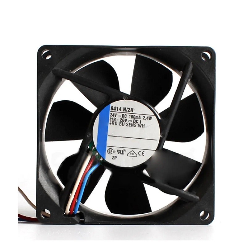 For 8414N/2H 24V 100MA 2.4W 120*120*38mm Cooling Fan 3-Wire
