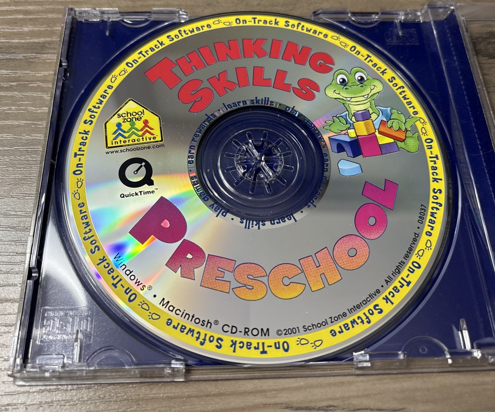 School Zone Interactive Thinking Skills Preschool CD ROM Windows Mac 2001
