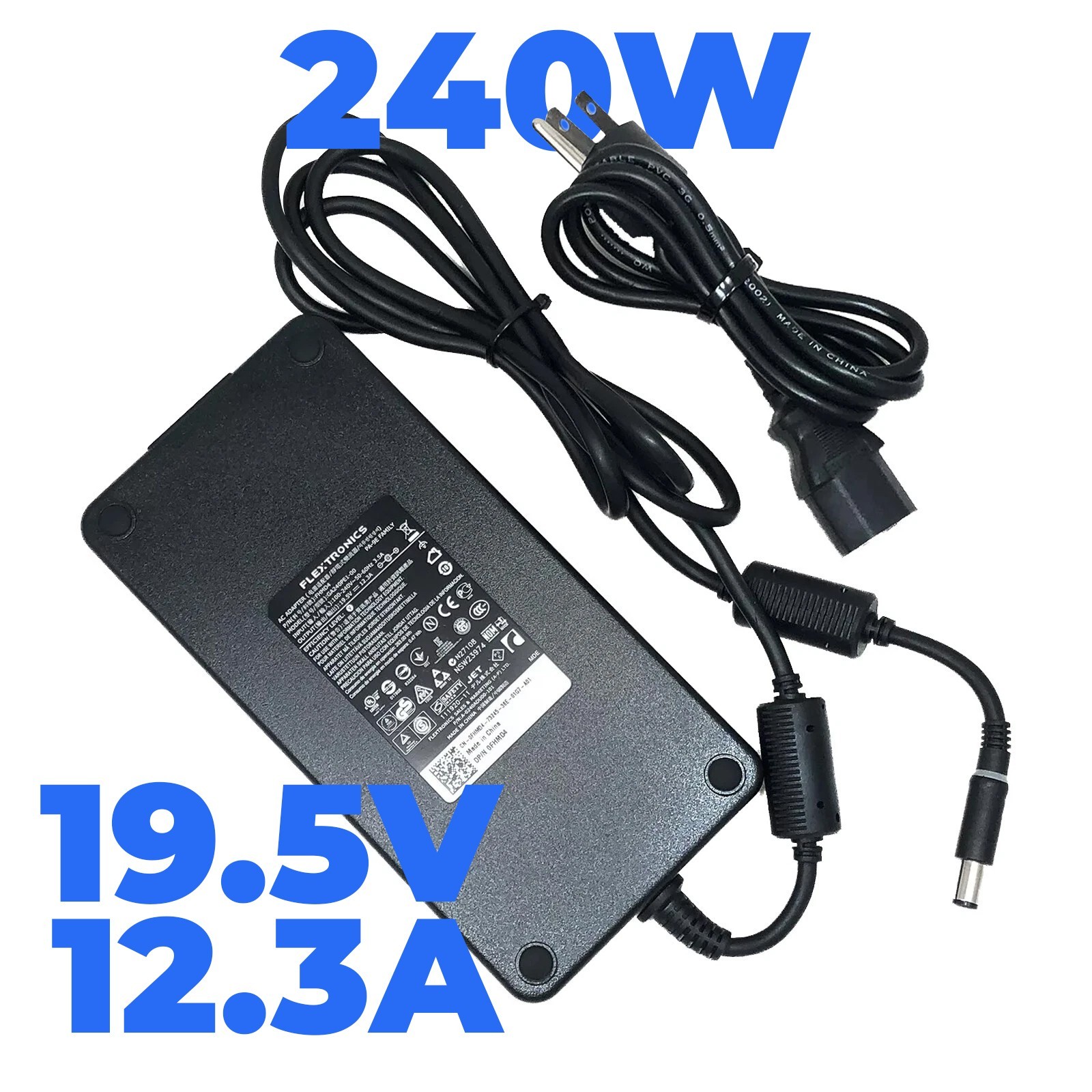 Original Flextronics 240W AC Adapter for Dell Precision M6600 Battery Charger