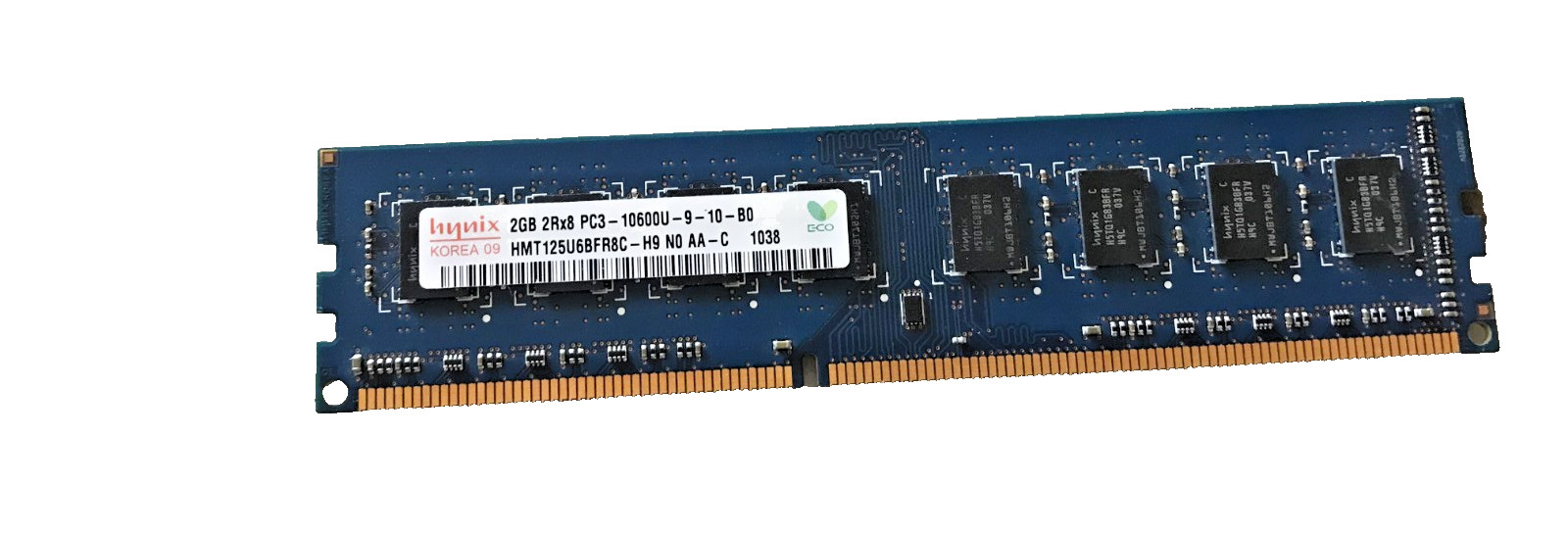 Hynix 2GB 2Rx8 PC3-10600U DIMM DDR3-1333 1.5v Desktop RAM HMT125U6BFR8C-H9