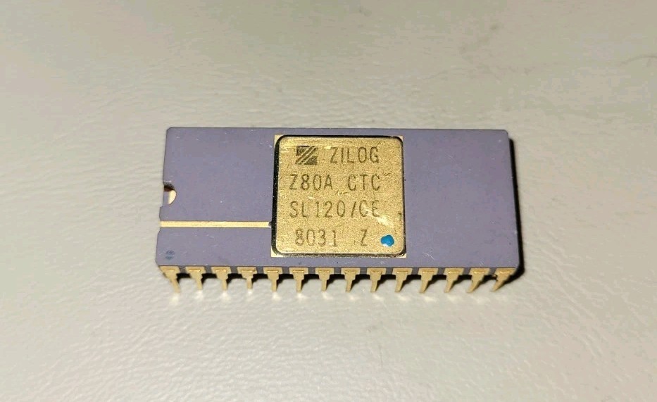 Zilog Z80A  Rare Vintage COLLECTIBLE CPU