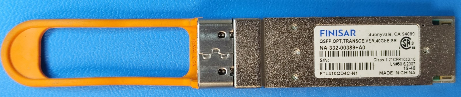 Finisar FTL410QD4C-N1 332-00389 40G QSFP+ SR4 850nm MMF MPO Transceiver