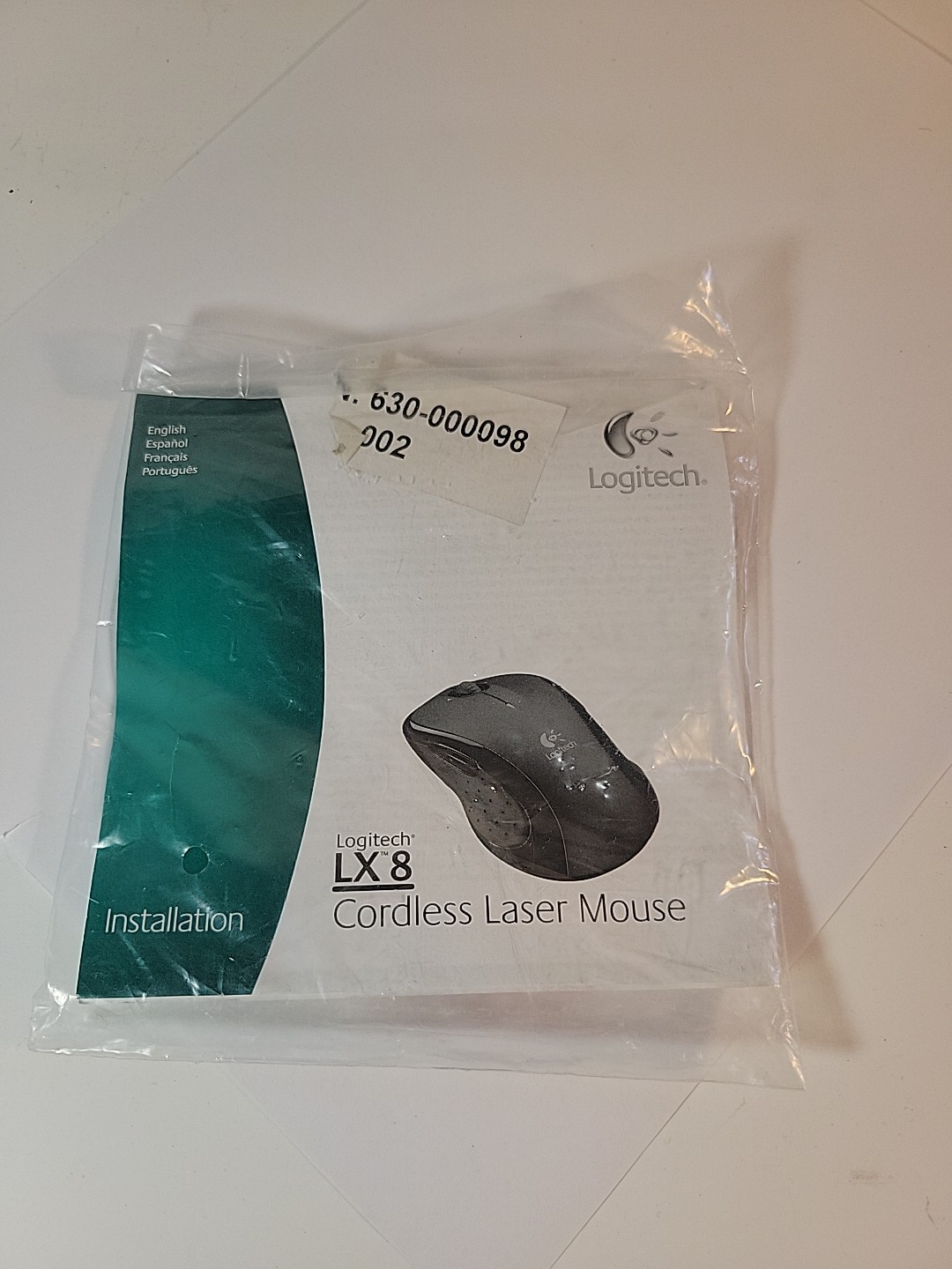 Logitech LX 8 Cordless Laser Mouse INSTALLATION MANUAL ONLY